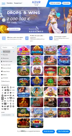 l'application et interface Rizz Casino
