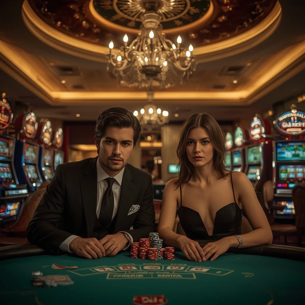 Deux joueurs de poker au Rizz Casino